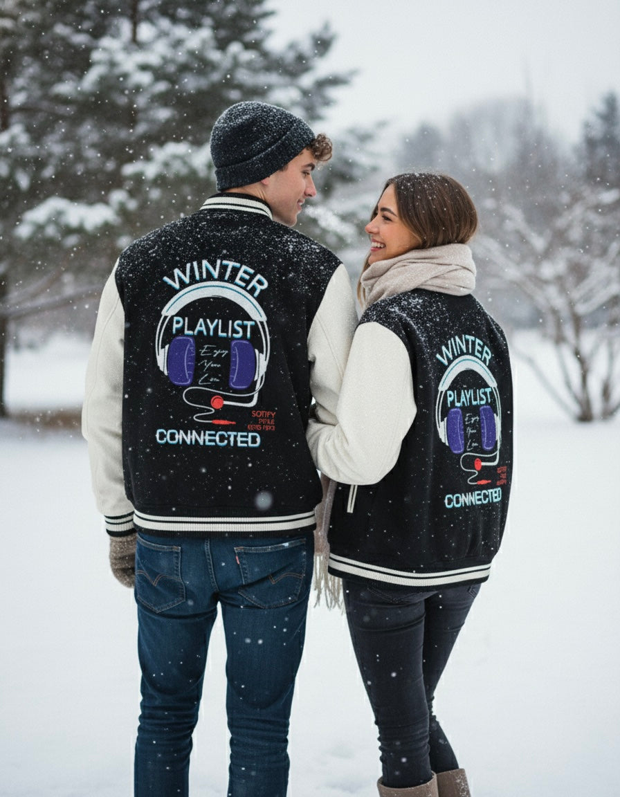 Playlist|Unisex Varsity Jacket